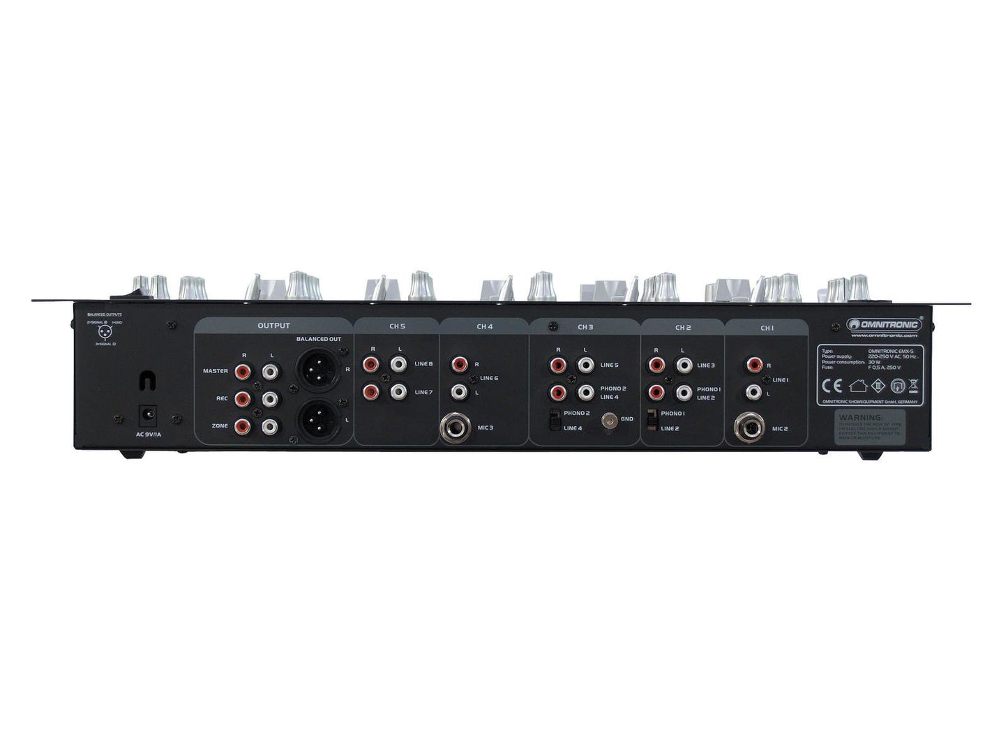 OMNITRONIC EMX-5 5-Kanal Club-Mixer