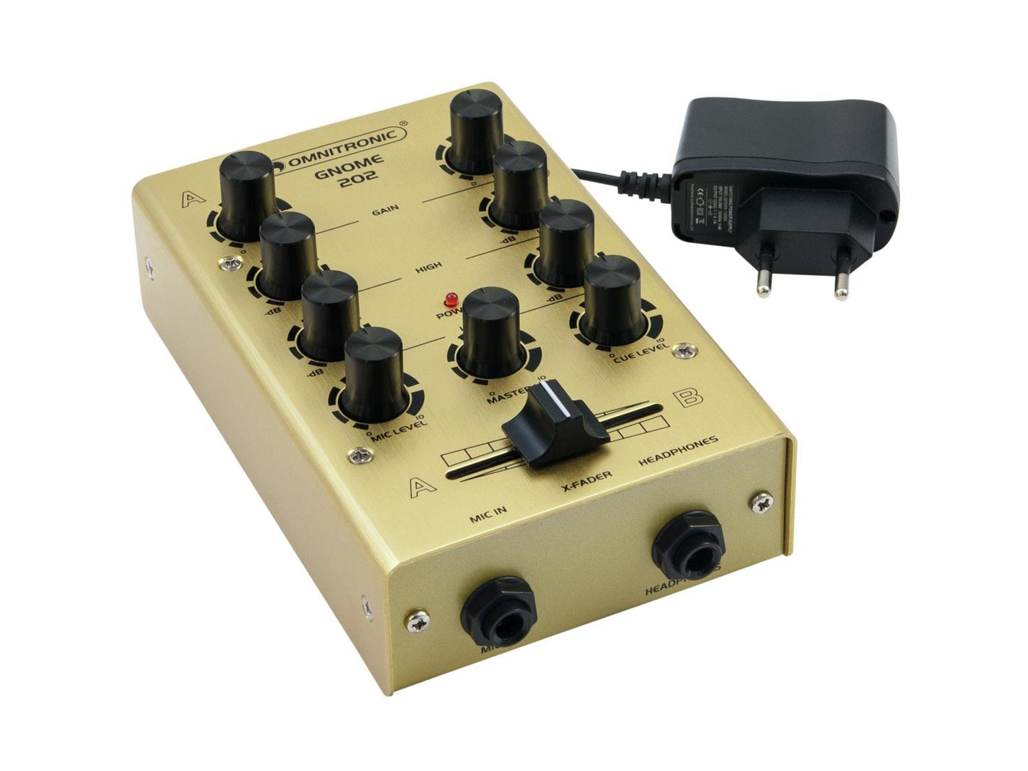 OMNITRONIC GNOME-202 Mini-Mixer gold