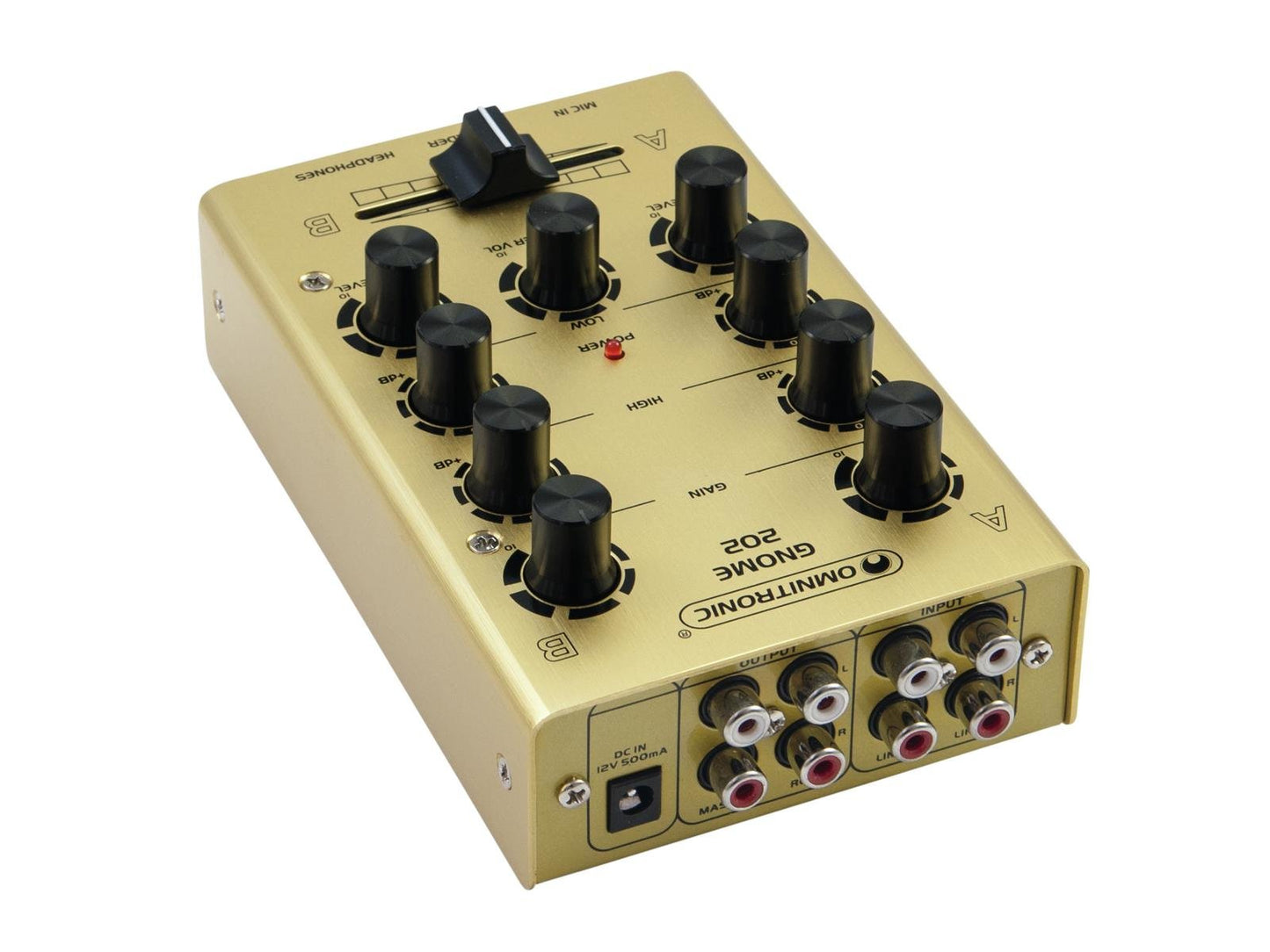 OMNITRONIC GNOME-202 Mini-Mixer gold