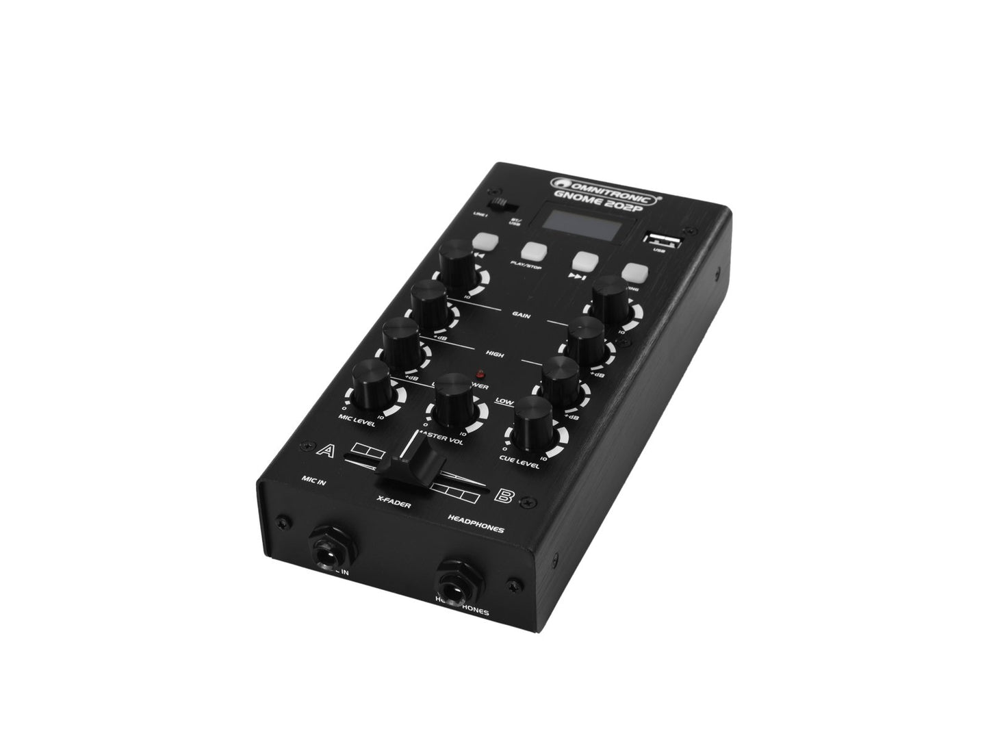 OMNITRONIC GNOME-202P Mini-Mixer schwarz