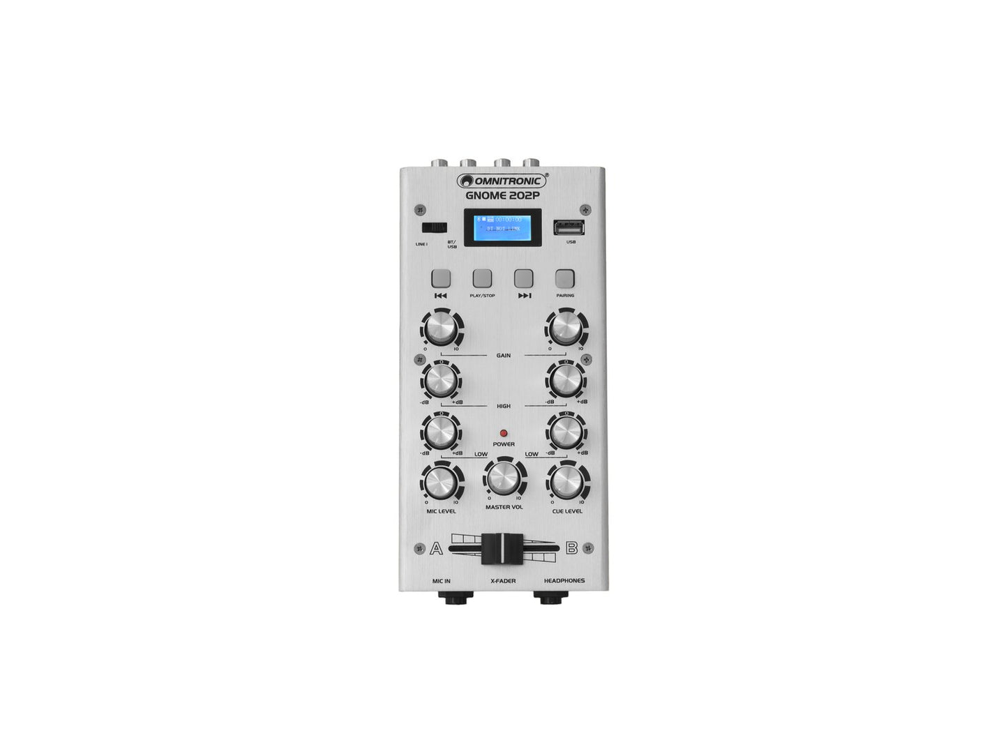 OMNITRONIC GNOME-202P Mini-Mixer silber