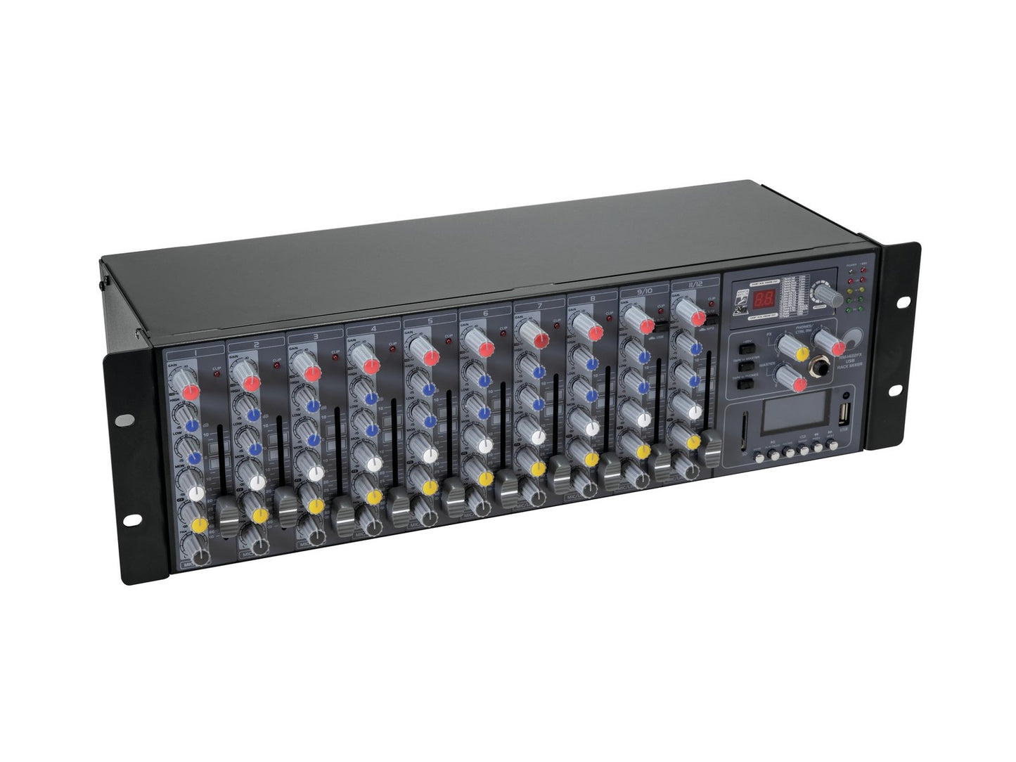 OMNITRONIC RM-1422FX USB Rack-Mixer