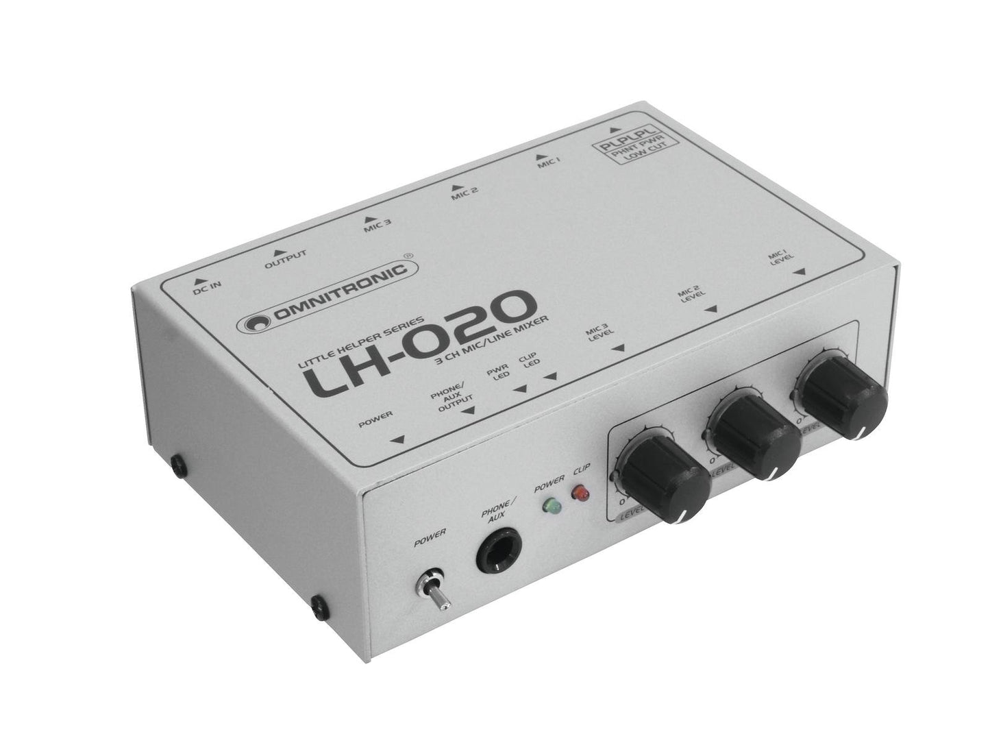 OMNITRONIC LH-020 3-Kanal-Mikrofonmixer