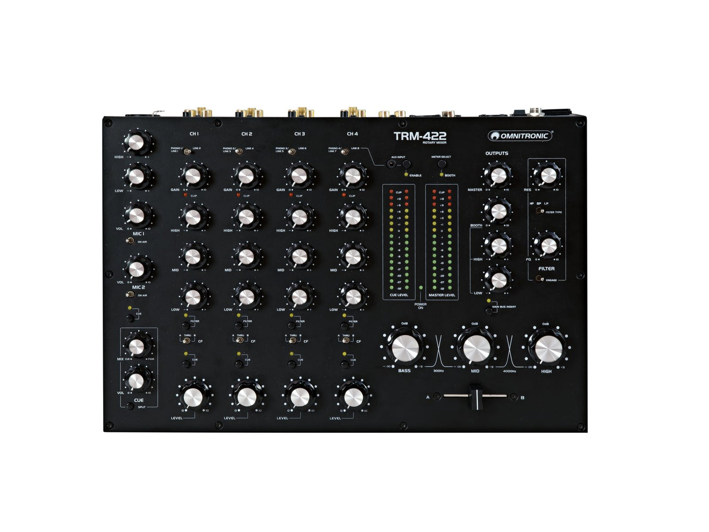 OMNITRONIC TRM-422 4-Kanal Rotary-Mixer