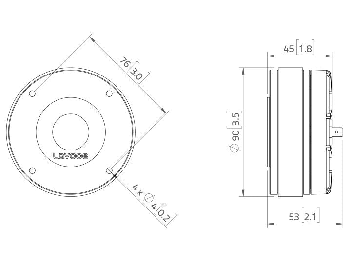 LAVOCE DF10.14 1 Zoll  Kompressionstreiber Ferrit