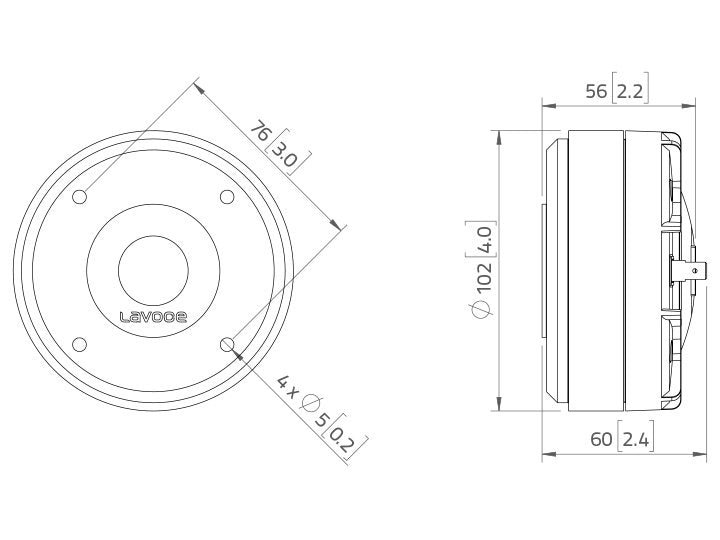 LAVOCE DF10.17T 1 Zoll  Kompressionstreiber Ferrit