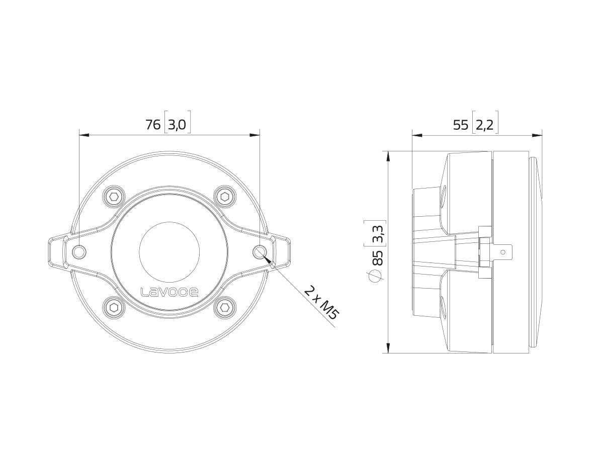 LAVOCE DF10.101LM 1 Zoll  Kompressionstreiber Ferrit