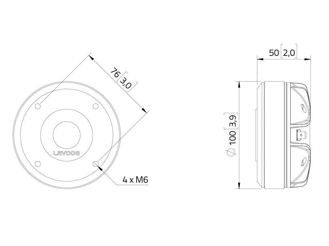 LAVOCE DF10.171M 1 Zoll  Kompressionstreiber Ferrit