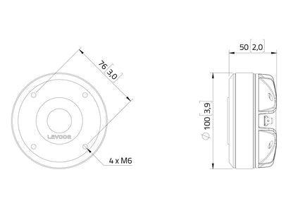 LAVOCE DF10.171M 1 Zoll  Kompressionstreiber Ferrit