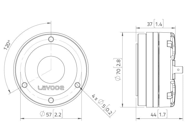 LAVOCE DN10.14M 1 Zoll  Kompressionstreiber Neodym