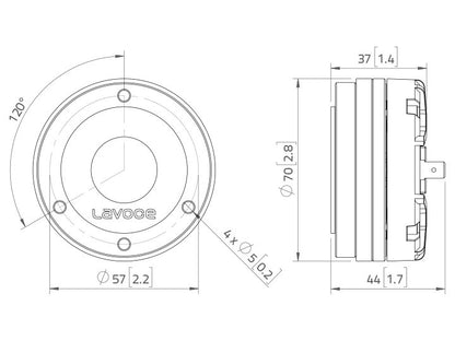 LAVOCE DN10.14M 1 Zoll  Kompressionstreiber Neodym