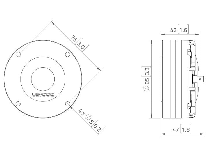 LAVOCE DN10.17 1 Zoll  Kompressionstreiber Neodym