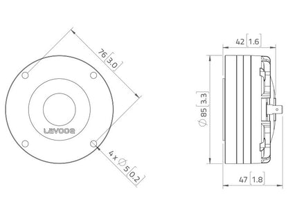 LAVOCE DN10.17 1 Zoll  Kompressionstreiber Neodym