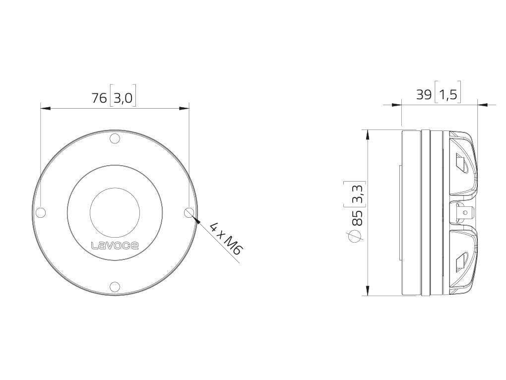 LAVOCE DN10.172M 1 Zoll  Kompressionstreiber Neodym