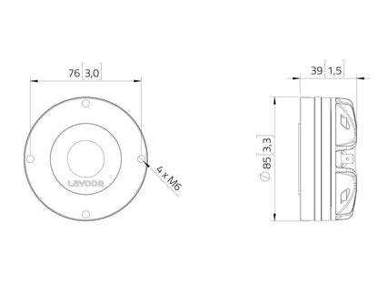 LAVOCE DN10.172M 1 Zoll  Kompressionstreiber Neodym