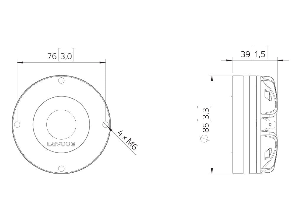 LAVOCE DN10.172K 1 Zoll  Kompressionstreiber Neodym