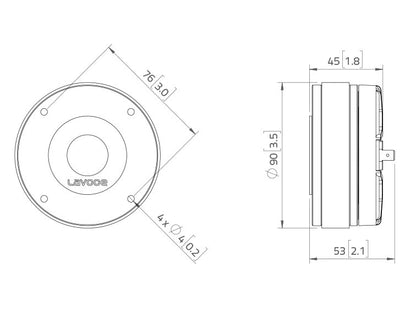 LAVOCE DF10.14-16 1 Zoll  Kompressionstreiber Ferrit