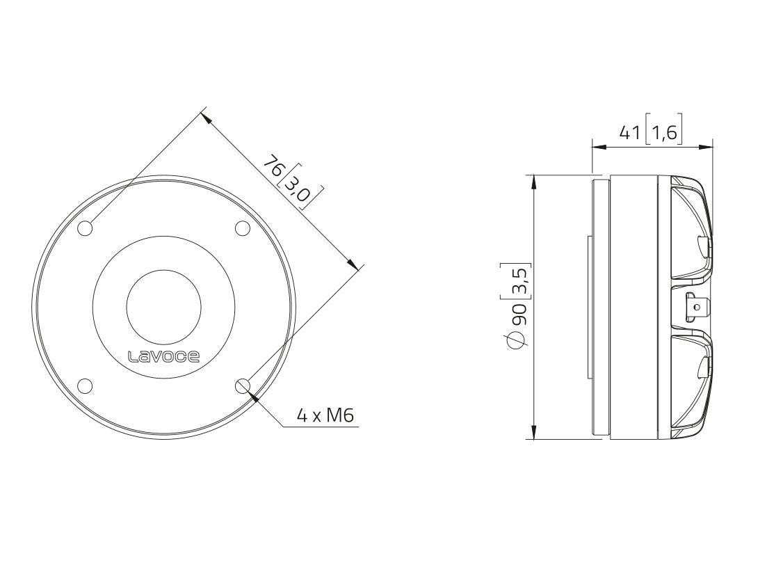 LAVOCE DF10.142LM 1 Zoll  Kompressionstreiber Ferrit