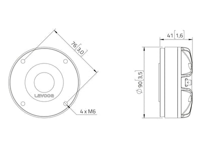 LAVOCE DF10.142LM 1 Zoll  Kompressionstreiber Ferrit