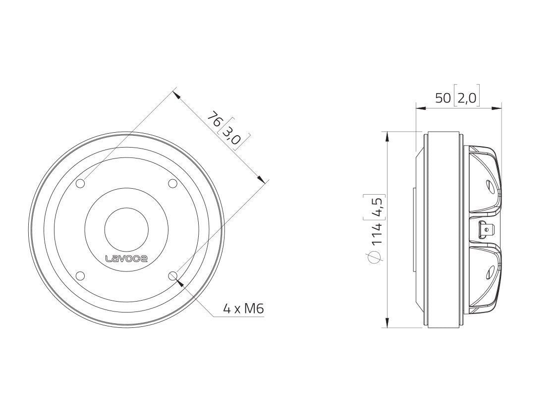 LAVOCE DF10.172M 1 Zoll  Kompressionstreiber Ferrit