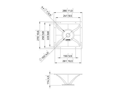 LAVOCE HD1403 14 Zoll  Aluminiumhorn