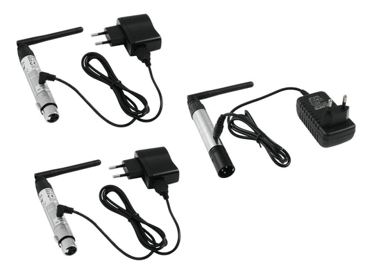 EUROLITE Set QuickDMX 1x Sender + 2x Empfänger