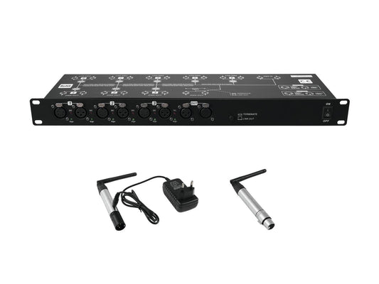 EUROLITE Set DMX Split 8X Splitter + Sender + Empfänger