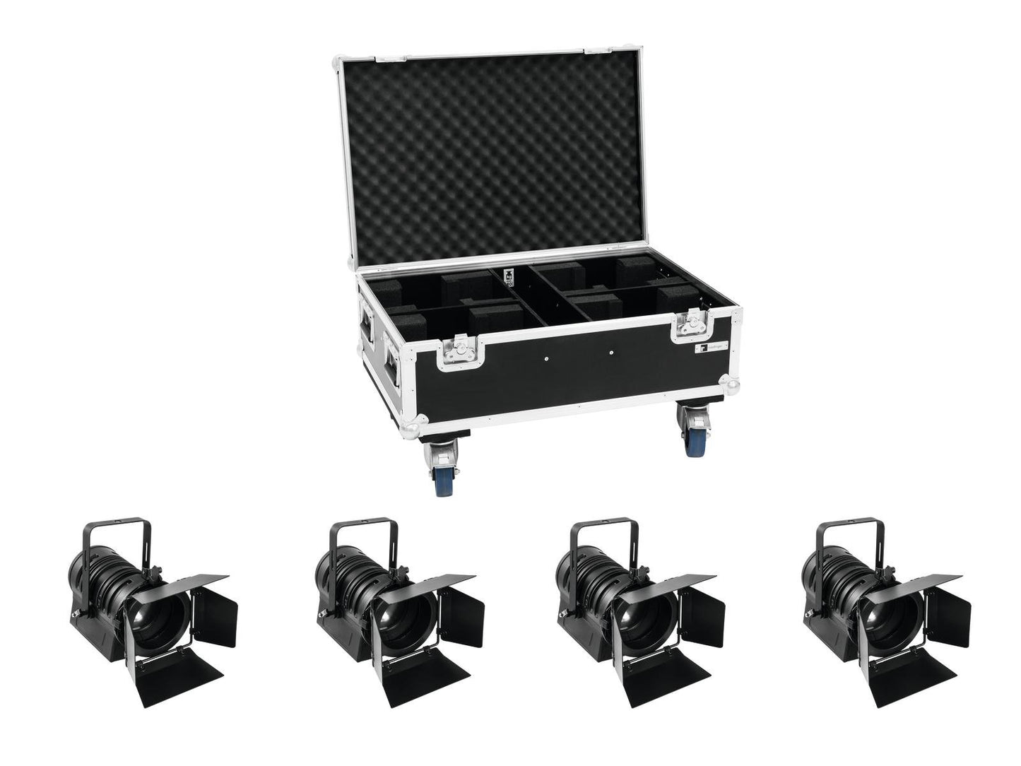 EUROLITE Set 4x LED THA-60PC + Case