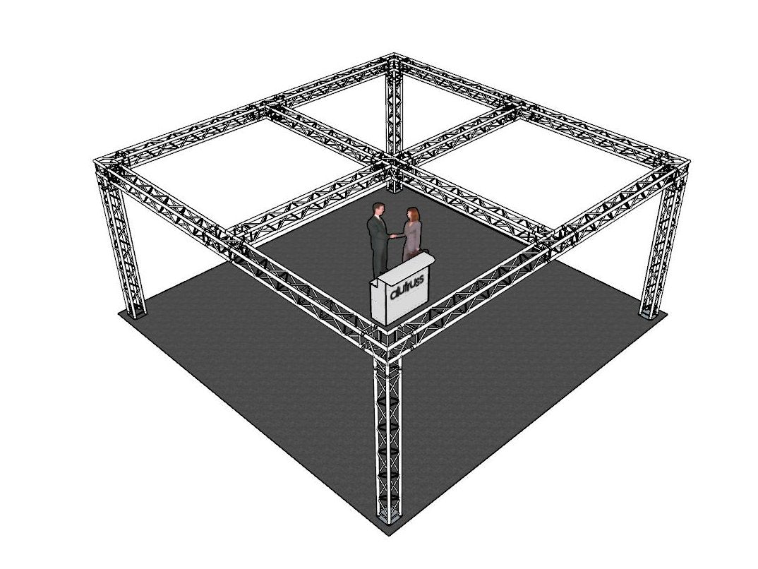 ALUTRUSS Traversenset QUADLOCK 6082 Quadrat 771x771x35m (BxTxH)