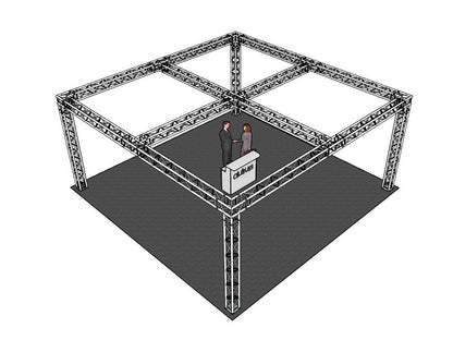 ALUTRUSS Traversenset QUADLOCK 6082 Quadrat 771x771x35m (BxTxH)