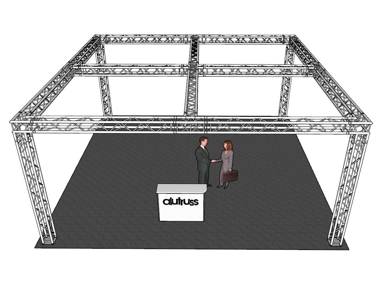 ALUTRUSS Traversenset QUADLOCK 6082 Quadrat 771x771x35m (BxTxH)