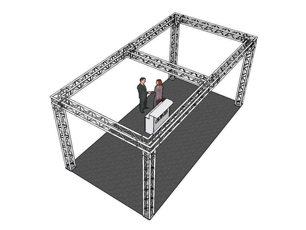 ALUTRUSS Traversenset QUADLOCK 6082 Rechteck 771x4x35m (BxTxH)