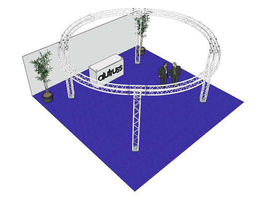 ALUTRUSS Traversenset QUADLOCK 6082 Kreis 66x35m