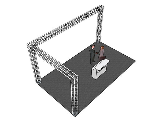 ALUTRUSS Traversenset QUADLOCK 6082 L-Form 7x4x35m (BxTxH)