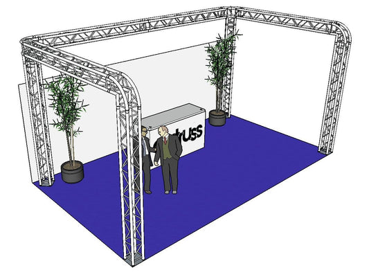 ALUTRUSS Traversenset QUADLOCK 6082R U-Form 7x4x35m (BxTxH)