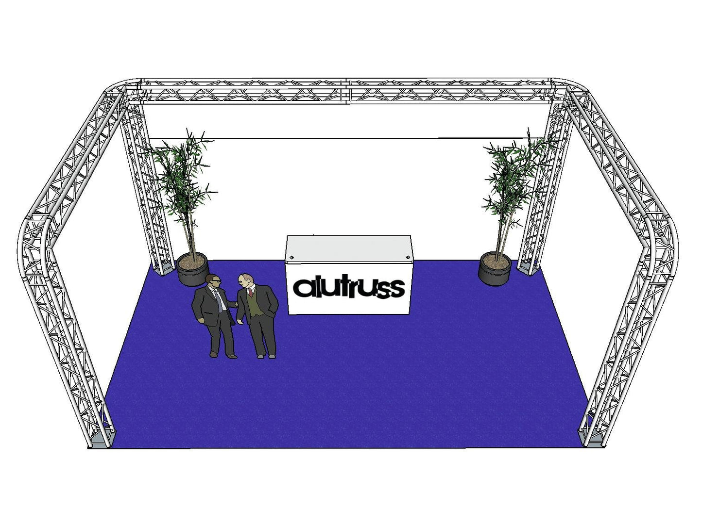 ALUTRUSS Traversenset QUADLOCK 6082R U-Form 7x4x35m (BxTxH)