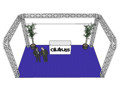 ALUTRUSS Traversenset QUADLOCK 6082R U-Form 7x4x35m (BxTxH)