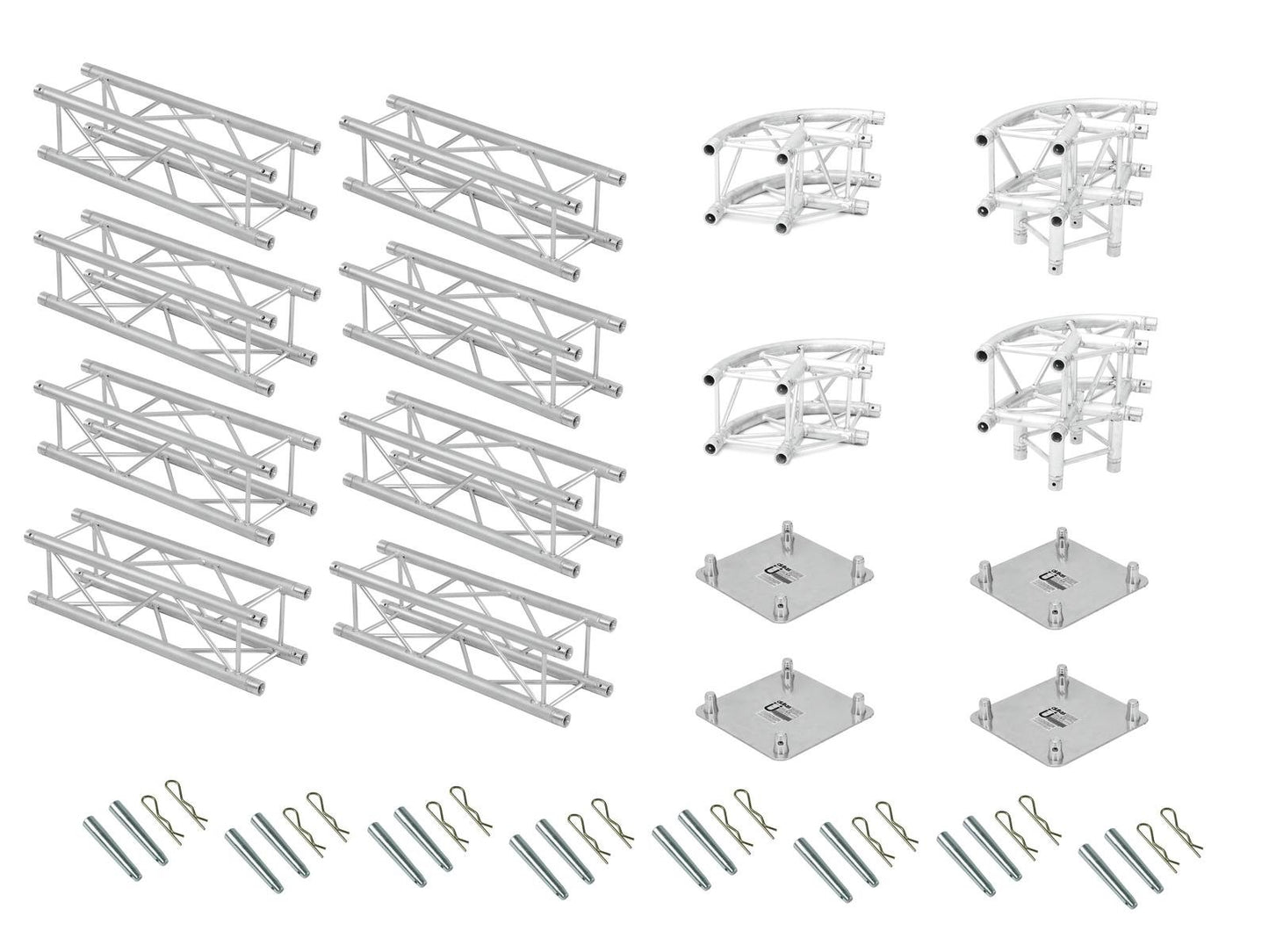 ALUTRUSS Traversenset QUADLOCK 6082R U-Form 7x4x35m (BxTxH)