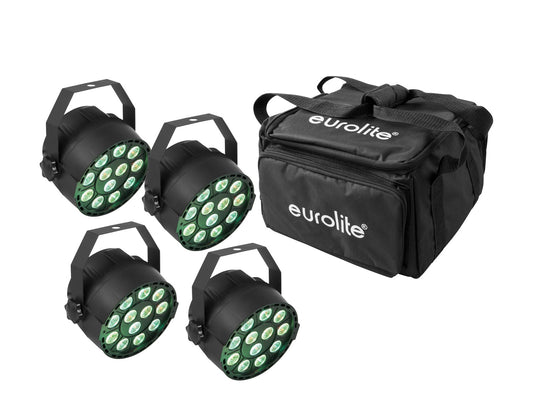 EUROLITE Set 4x LED PARty TCL Spot + Soft-Bag