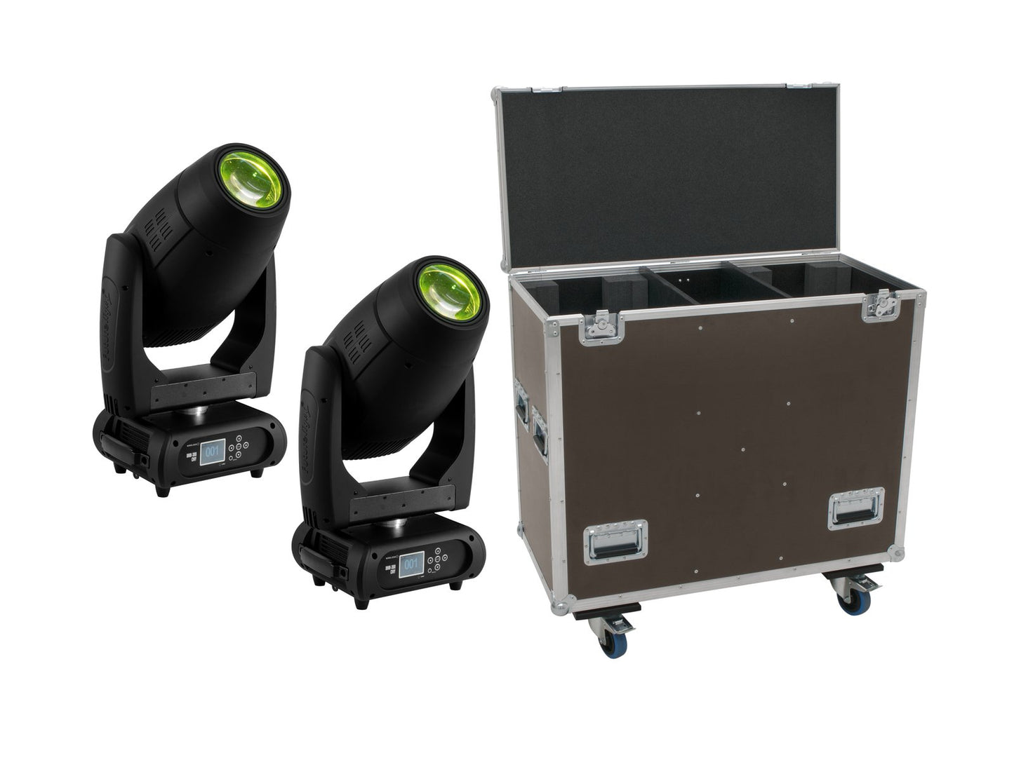 FUTURELIGHT Set 2x DMH-300 CMY Moving-Head + Case