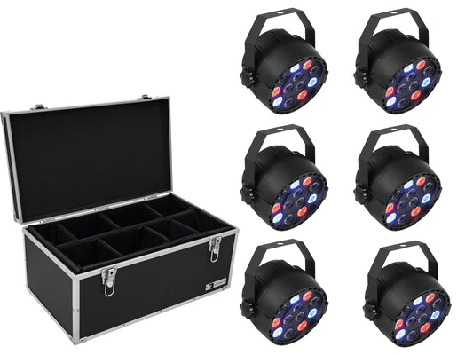 EUROLITE Set 6x LED PARty Spot + Case TDV-1