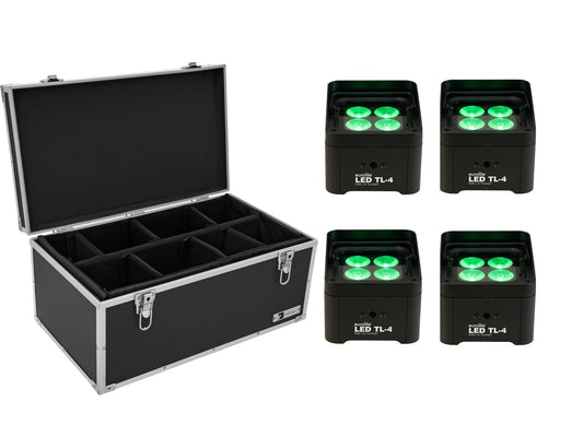 EUROLITE Set 4x LED TL-4 Trusslight + Case