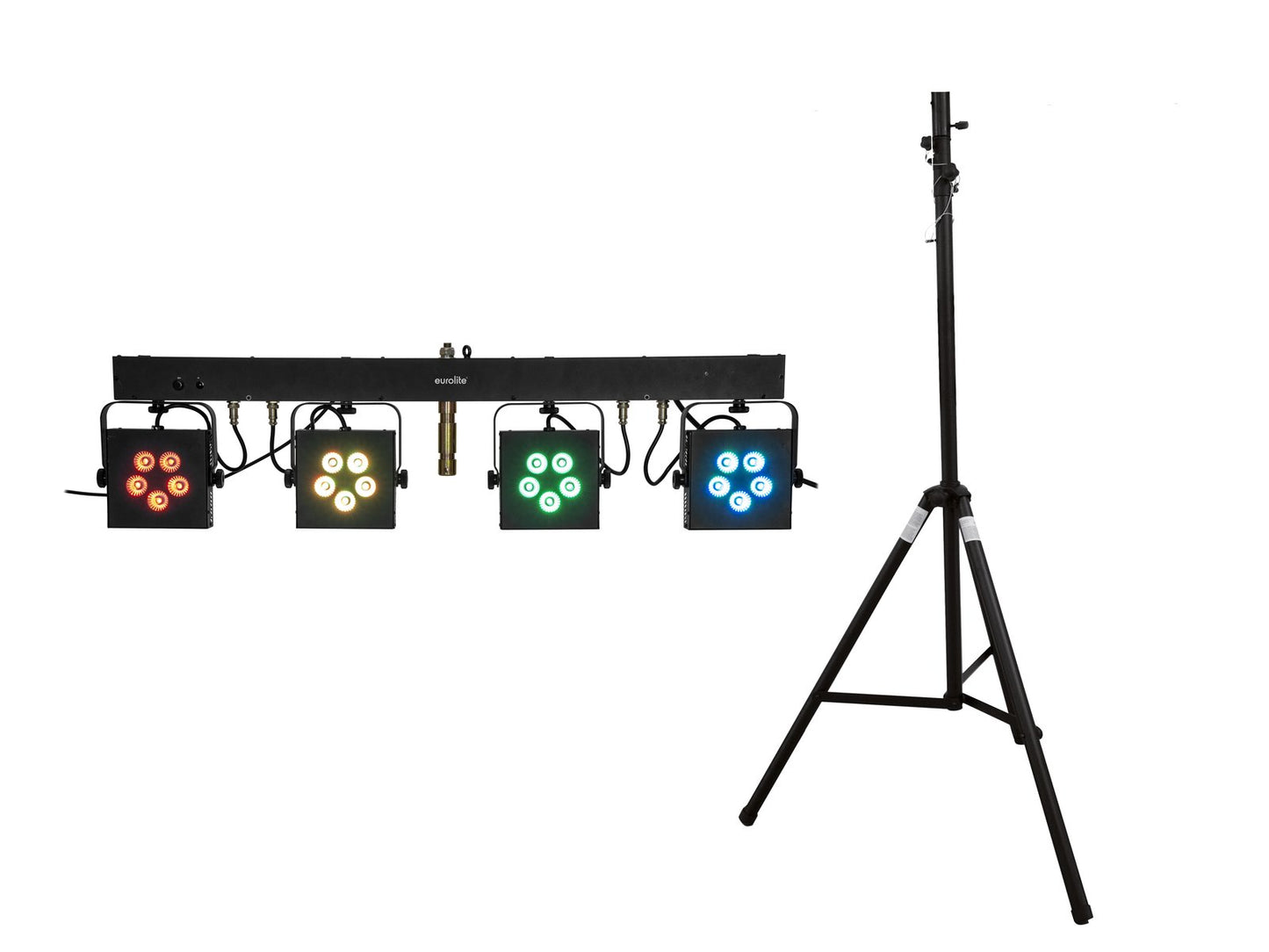 EUROLITE Set LED KLS-902 + STV-40S-WOT Stahlstativ