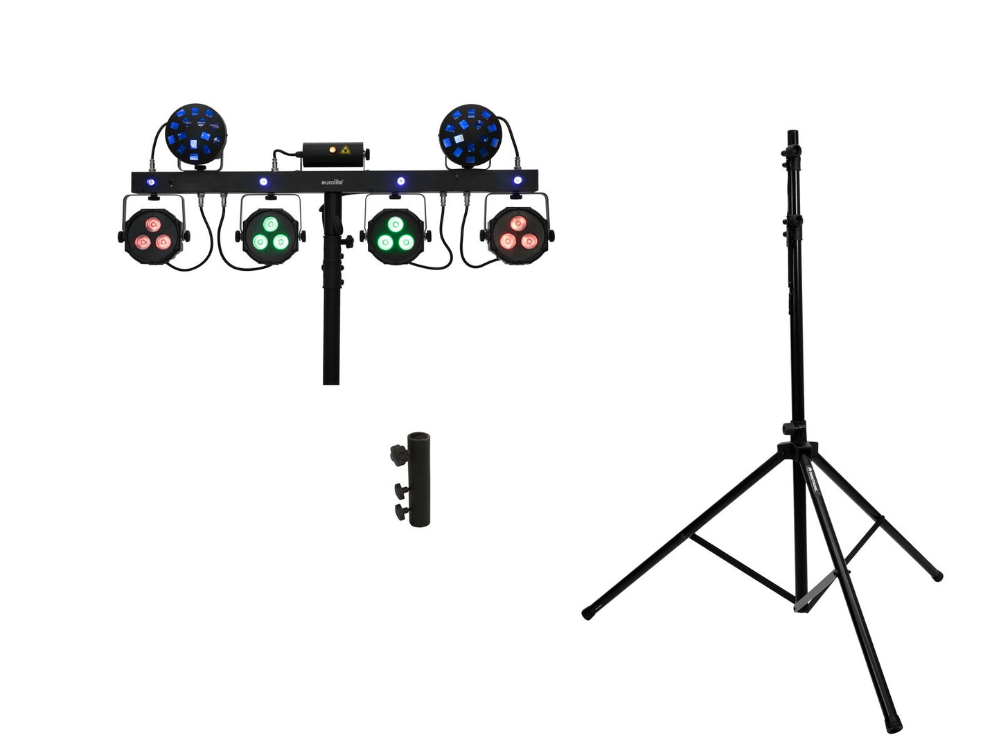 EUROLITE Set LED KLS Laser Bar Next FX-Lichtset + M-4 Boxenhochständer