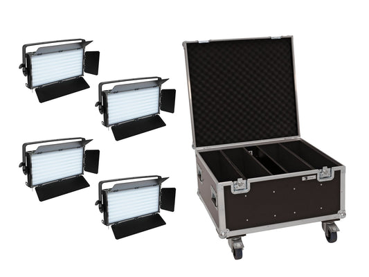 EUROLITE Set 4x LED PLL-480 QCL Panel + Case