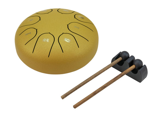 DIMAVERY TD-8  Steel Tongue Drum gold