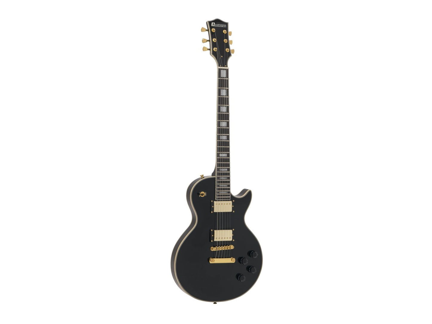 DIMAVERY LP-530 E-Gitarre schwarz/gold