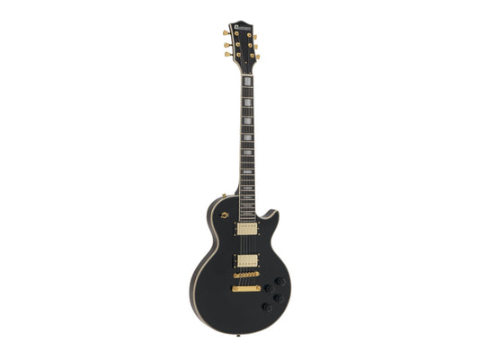 DIMAVERY LP-530 E-Gitarre schwarz/gold