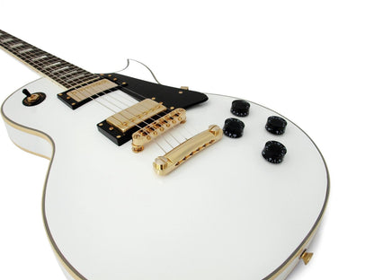 DIMAVERY LP-520 E-Gitarre weiß/gold