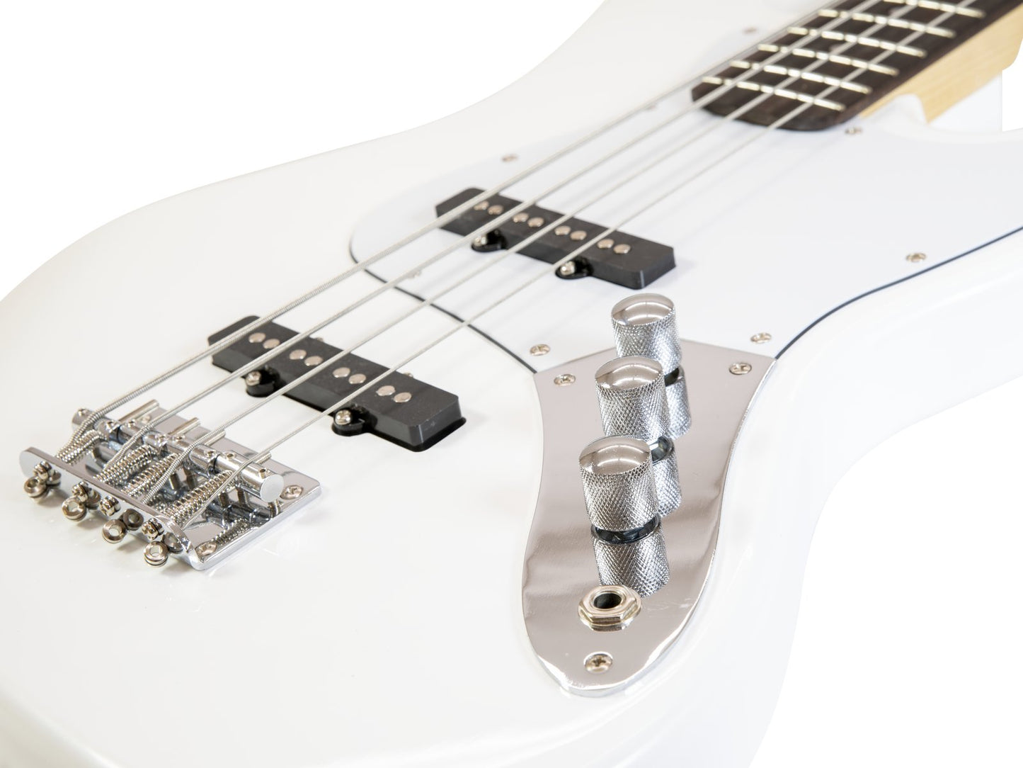 DIMAVERY JB-302 E-Bass weiß